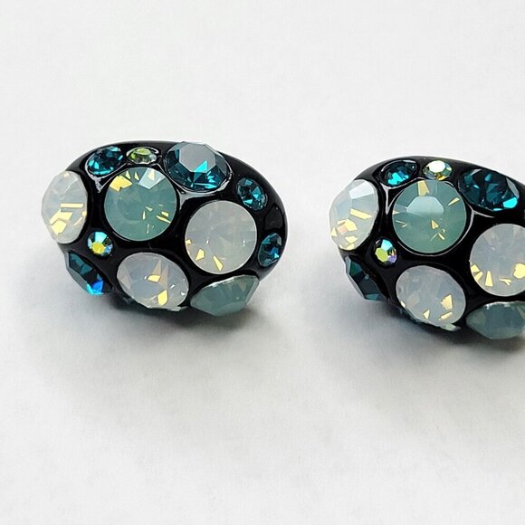 Blue Crystal Necklace with Earrings - Picture 12 of 16